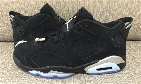 Air Jordan 6 Low Black Chrome Metallic Silver 2015 Sneaker Bar Detroit