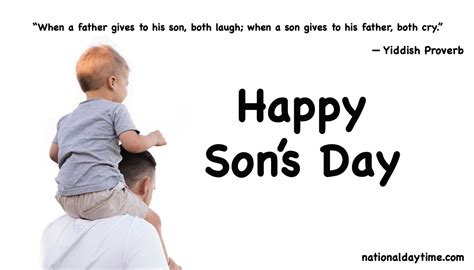 Sons Day 2023 Quotes Wishes Images Messages Greetings Captions