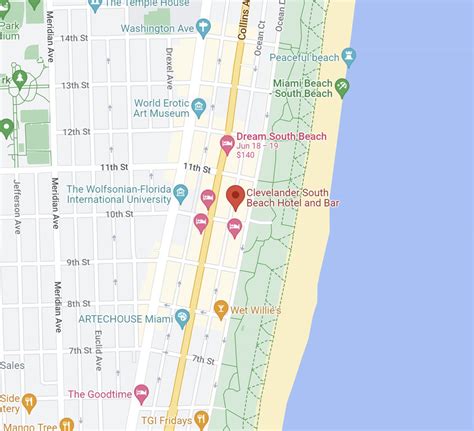 LeBatard Show Google Maps On Twitter Clevelander South Beach Hotel