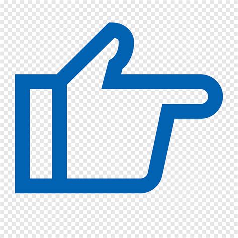 Thumb Signal Computer Icons Like Button Right Blue Angle Png Pngegg