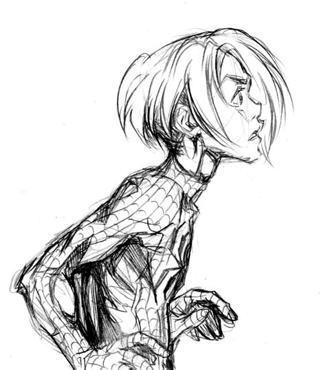 Peter Parker sketch 2 by Tanashi on DeviantArt