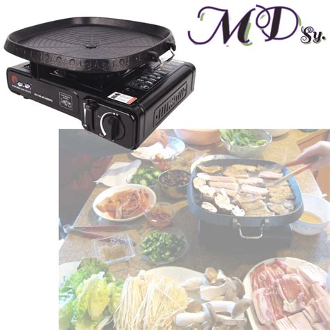 Samgyupsal Grill Set Korean Bbq Grill Samgyupsal Samyeopsal Grill Set Gas Stove Shopee Philippines