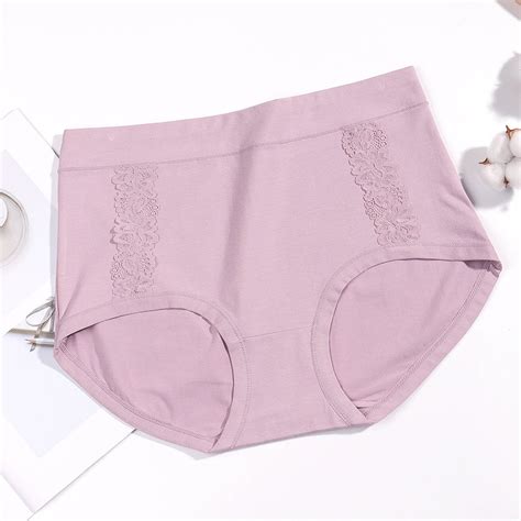 Mother Day Gifts Tawop Purple Thong Bikini Women Lace Panties Mid Waist