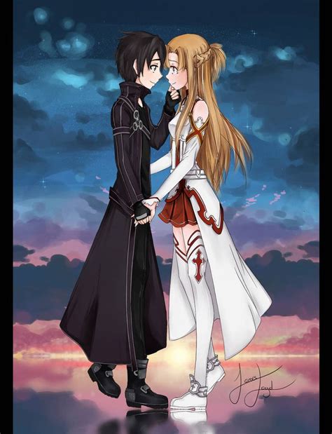 Épinglé Par Kirito X Asuna 《 Sword Art Onl Sur Kirito X Asuna 【 Sword