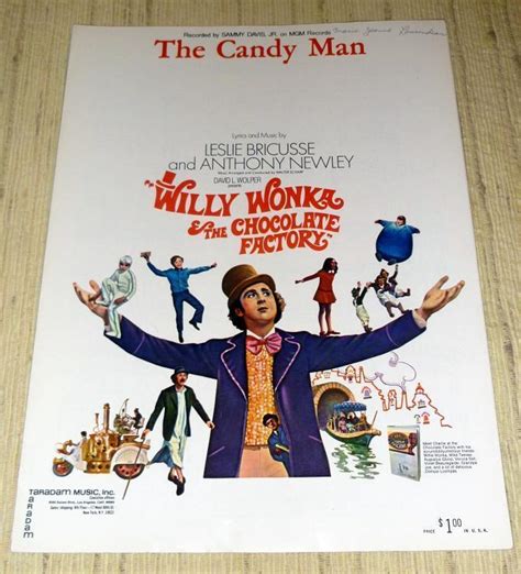 Willy Wonka & Chocolate Factory Sheet Music - Candy Man (1971 ...