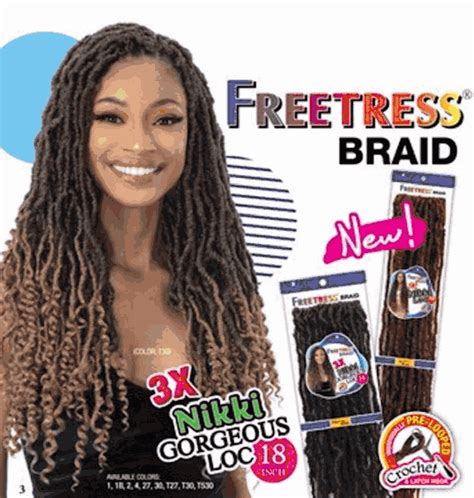 Freetress Braid 3X Nikki Gorgeous Loc 18 NEW