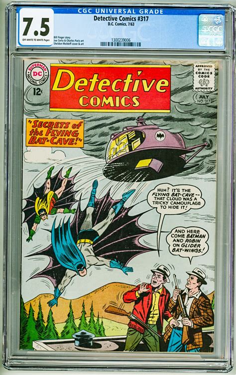 Detective Comics 317 1963 CGC 7 5 OWW Pages Comic Books Silver