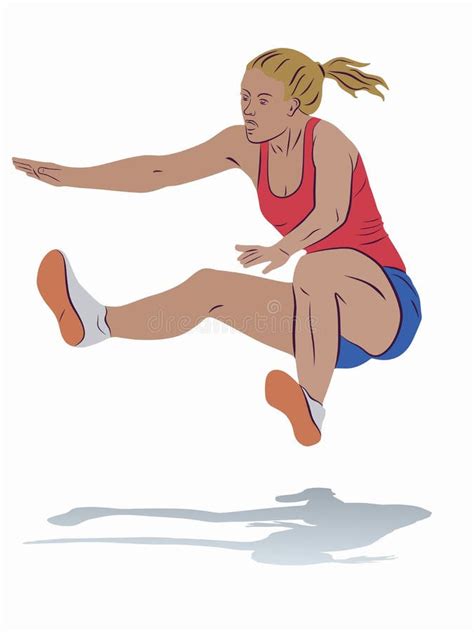 Illustration Of A Long Jumper Vector Draw Stock Vector Illustration