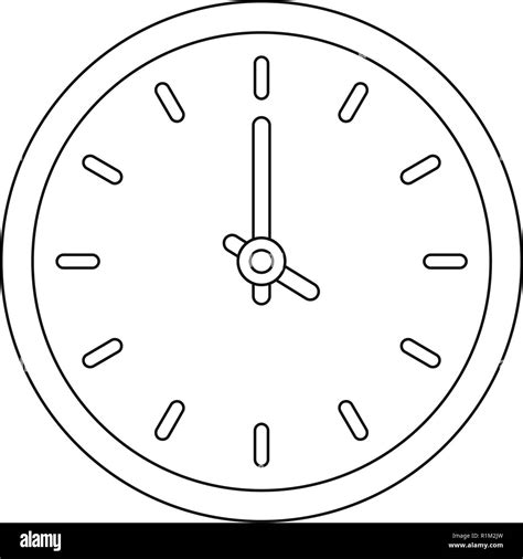 House Clock Icon Outline Illustration Of House Clock Vector Icon For