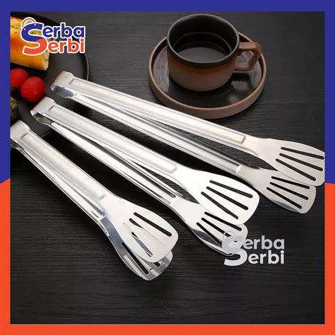 Jual SerbaSerbi Capitan Makanan Stainless Steel Jepitan Kue Pencepit