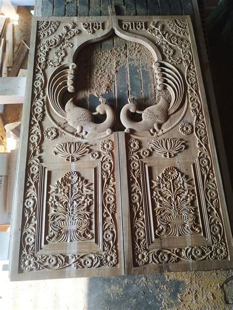 Wooden D Peacock Door Design Door Design Wood Wall Art Designs