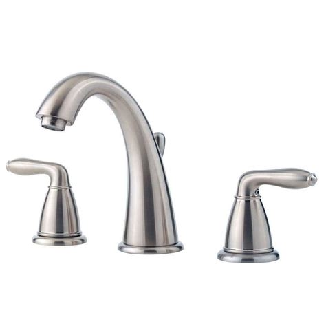 Pfister Serrano 8 In Widespread 2 Handle Bathroom Faucet In Brushed Nickel Lg49 Sr0k The Home