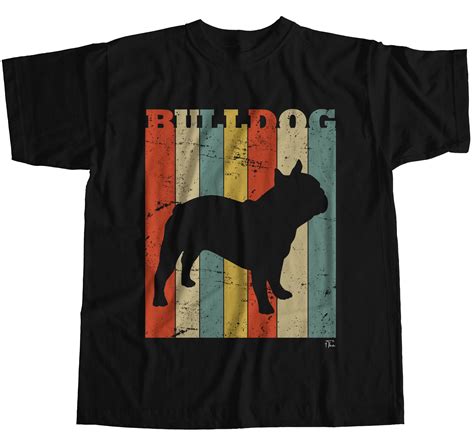 1tee Mens Bulldog Dog Breed Colourful Retro T Shirt Ebay