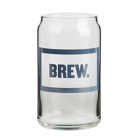 Custom Imprinted Beer Can Shaped Glass Promotional Beer Can Glasses