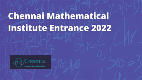 CMI BSc Math Entrance 2022 Question Paper And Solutions Cheenta Academy