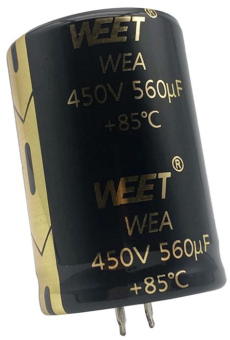 Weet Wea H At C Snap In Aluminum Electrolytic Capacitors For