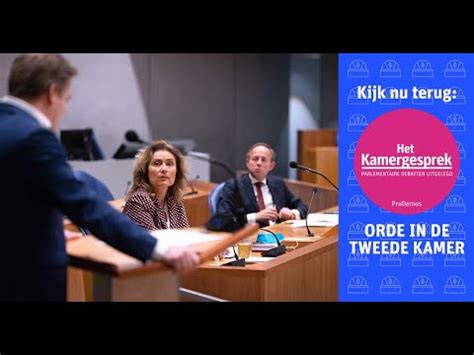 Het Kamergesprek Aflevering 3 Orde In De Tweede Kamer YouTube