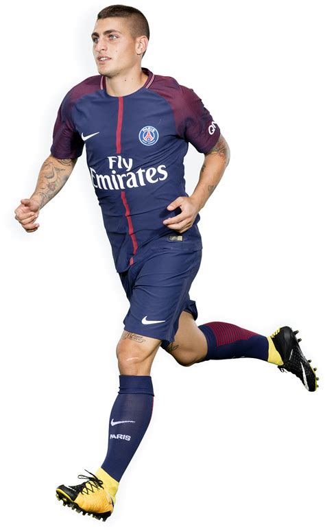 Marco Verratti Paris Saint-Germain football render - FootyRenders