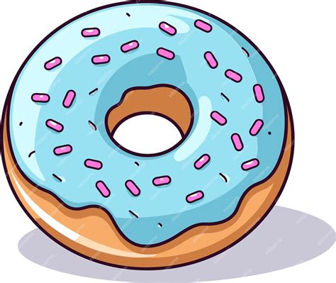 Premium Vector | Stylish donut illustration set gourmet donut vector