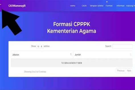 Cara Cek Formasi CPNS 2023 Dan Formasi PPPK 2023 Kemenag Di Laman Casn