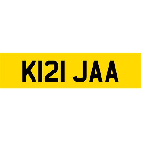 K121 Jaa Number Plate Swiftreg