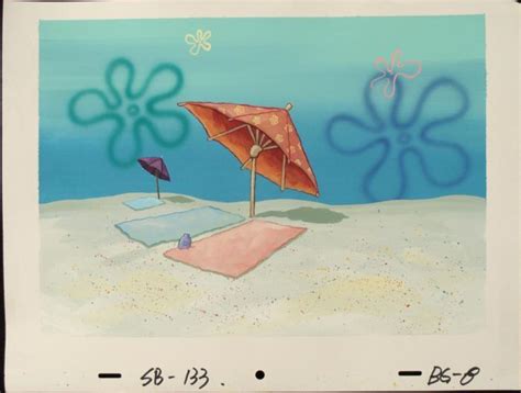 SpongeBob Original Background Animation Beach Art Towel