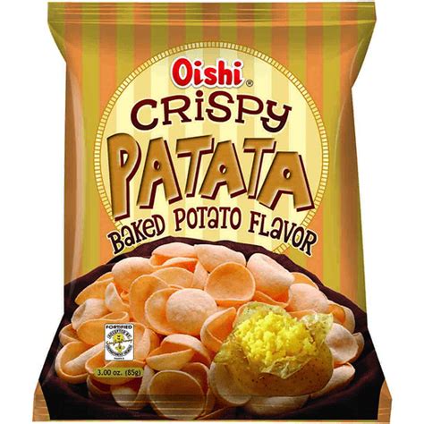 Oishi Crispy Patata Baked Potato Flavor G G Chips Crackers