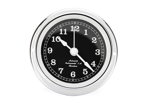 MINOR 72 Quartz Clock Black Dial Chrome Plated Only 79 95 SVB