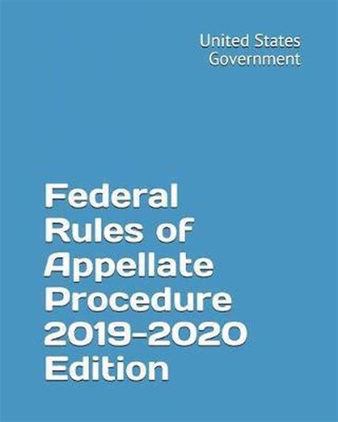 Federal Rules Of Appellate Procedure Edition