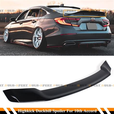 FOR 2018 2021 HONDA ACCORD JDM V2 HIGH KICK BLACK PEARL DUCKBILL TRUNK