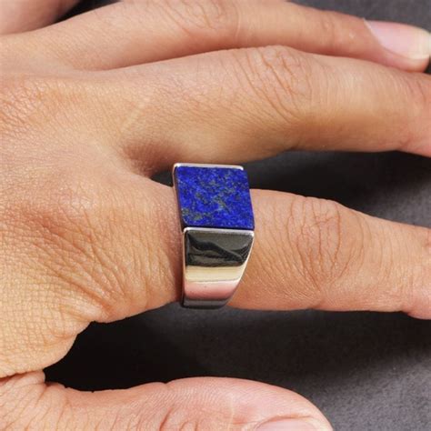 Bague Lapis Lazuli Rectangle Chevali Re Prestige