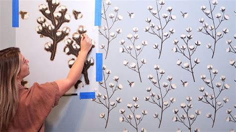 floral-wall-stencil-diy-project - Stencil Stories