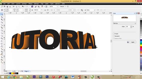 Cara Membuat Tulisan Di Corel Draw X7