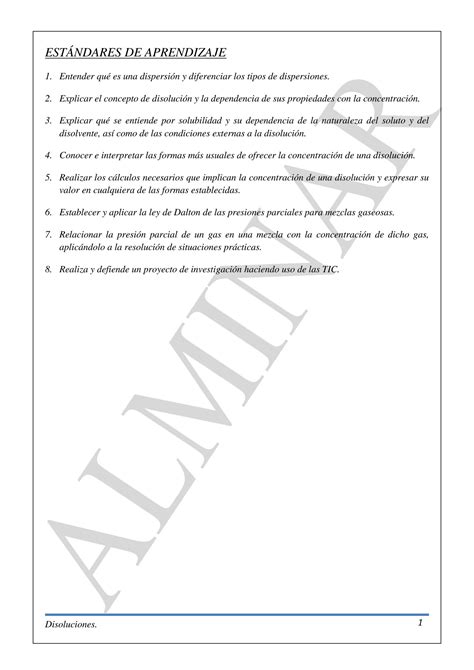 SOLUTION Tema 2 Apuntes Disoluciones 1 Bach Lomloe Studypool