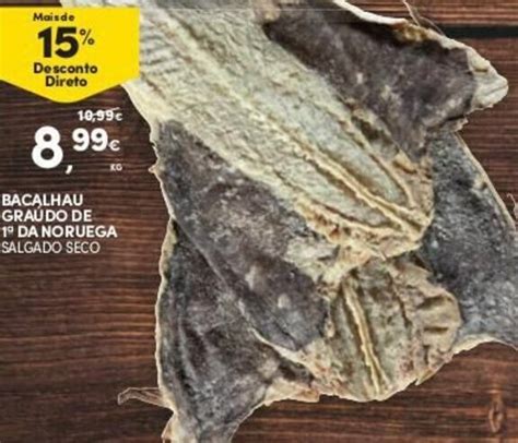 Promoção Bacalhau Graúdo de 1 da Noruega Salgado Seco em Continente