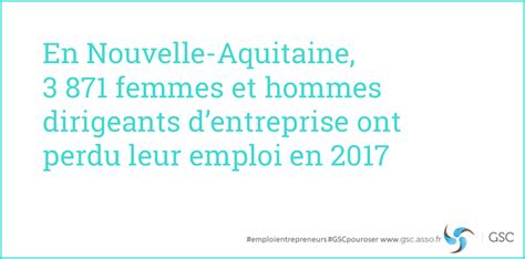 Nouvelle Aquitaine Observatoire De Lemploi Des Entrepreneurs 2018 GSC