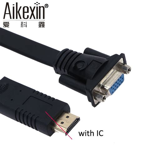 Hdmi To Vga Cable With Icaikexin Gold Plated Hdmi To Vga Adapter Male