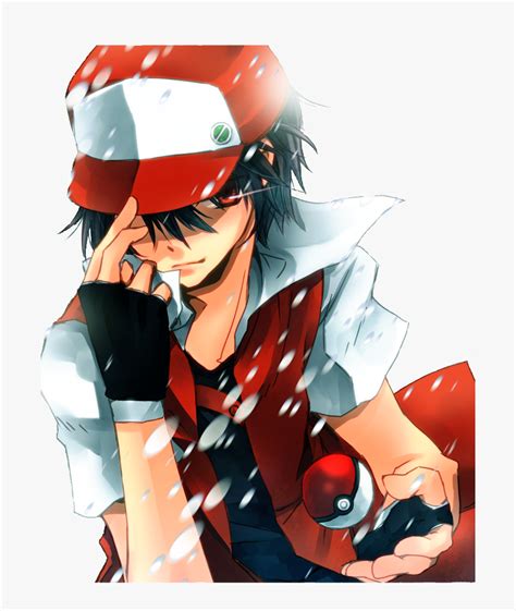 Pokemon Trainer Red Fanart, HD Png Download - kindpng