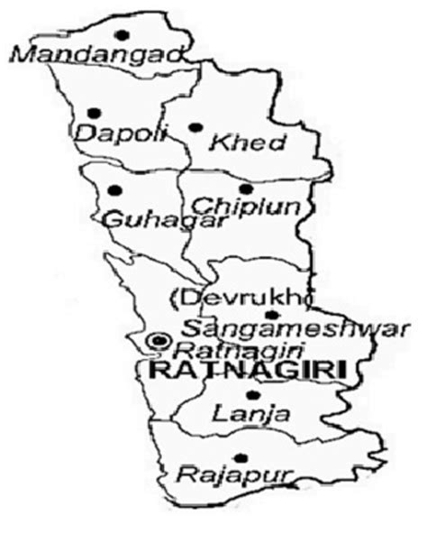 Ratnagiri District Map With Villages - Brandy Tabbitha