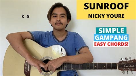 CHORD SIMPLE GAMPANG Sunroof Nicky Youre Dazy Tutorial Gitar