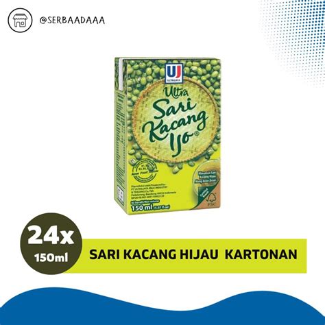 Jual Ultra Sari Kacang Ijo Ml Dus Isi Pcs Shopee Indonesia