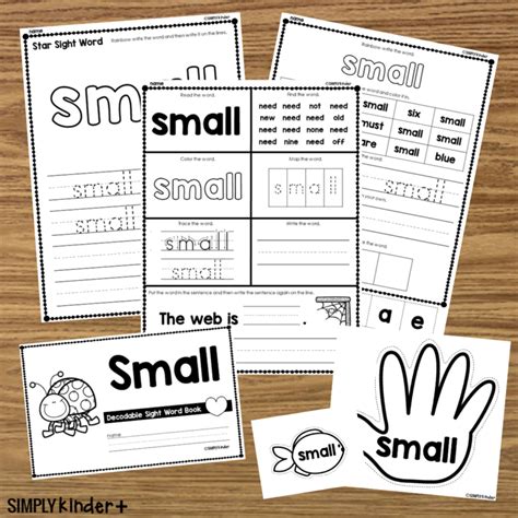 Small Sight Word Activities Simply Kinder Plus