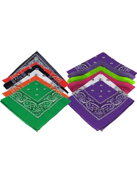 Multi Color Dozen Bandanas