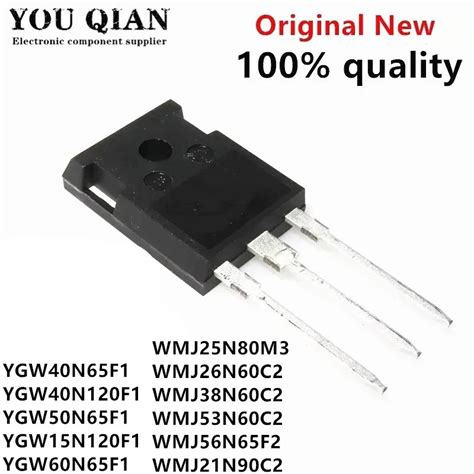 10pcs Ygw40n65f1 Ygw40n120f1 Ygw50n65f1 Ygw15n120f1 Ygw60n65f1 ...