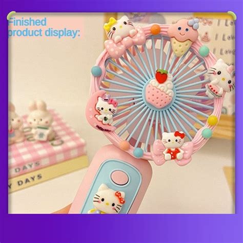 Quạt Hơi Nước Quạt Sạc Usb Cầm Tay Cho Trẻ Em Stellalou Cinnamoroll