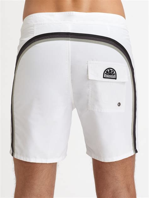 Lyst Sundek Rainbow Board Shorts In White For Men