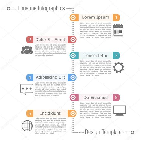 Plantilla De Diseno Infografia De Linea De Tiempo Creativo Vector De Images