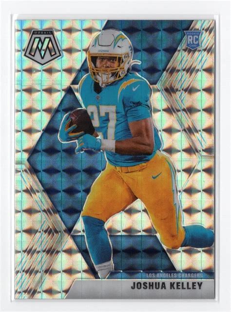 Football Card Joshua Kelley Silver Los Angeles Chargers