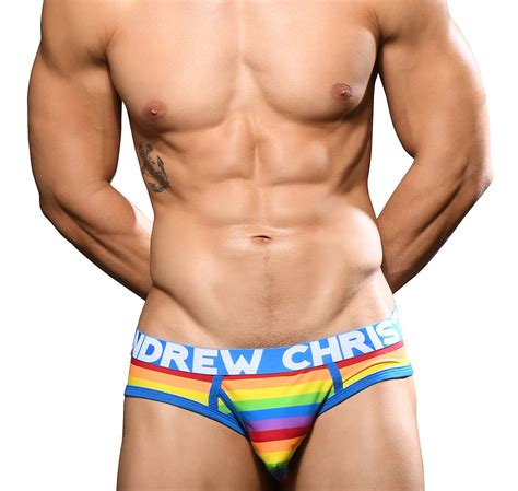 Andrew Christian Herrenslip Pride Stripe Fly Brief W Almost Naked