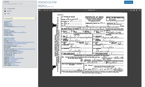 Sc Birth Certificates At The Archives Sc Department Of Archives And History